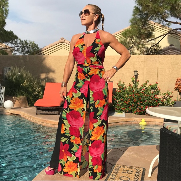 Cache Pants - Cache Vibrant Floral Jumpsuit